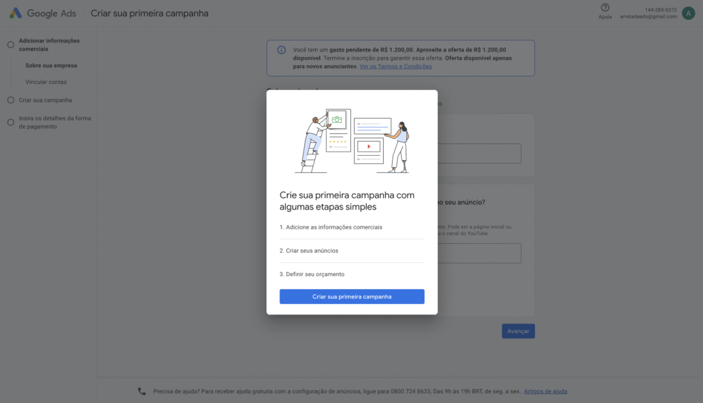Como Ganhar R$ 1200 Reais no Google Ads